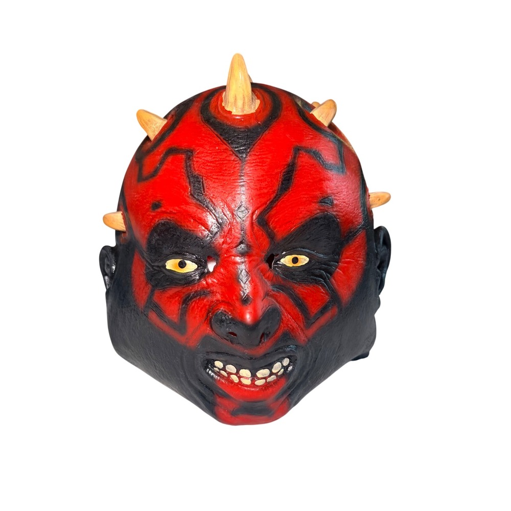 Vintage Star Wars 1999 Darth Maul Overhead Latex Rubber Mask Episode 1 Cosplay